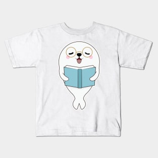 Seal at Reading one Book Kids T-Shirt